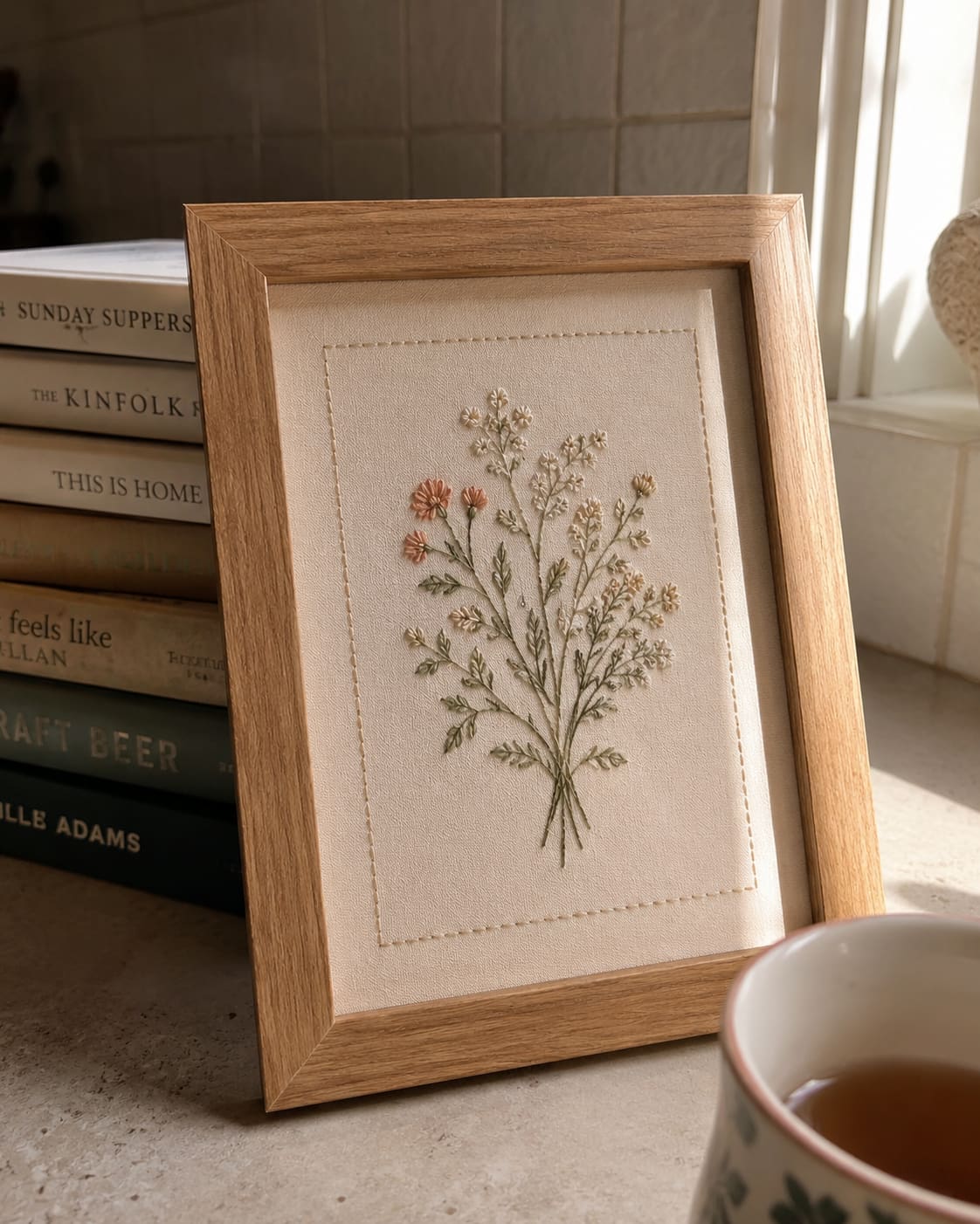 Framed embroidery